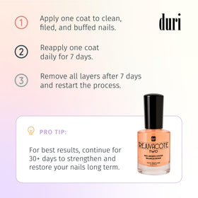 duri label closeup emphasizing U.S. made professional-quality formula
