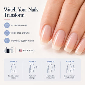 duri Rejuvacote 1 glossy finish texture, adds durable shine and protection