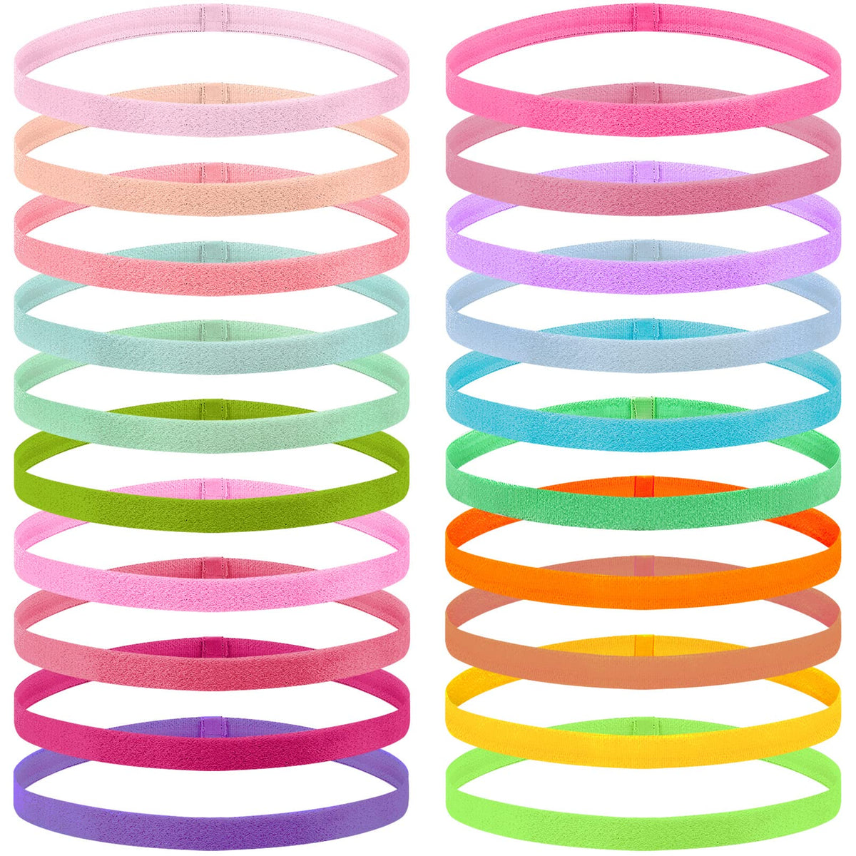 Duufin 20 colors flat lay showing variety and easy outfit matching