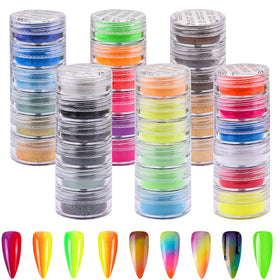 Duufin 36 jars front display showing full color range and organization for quick selection