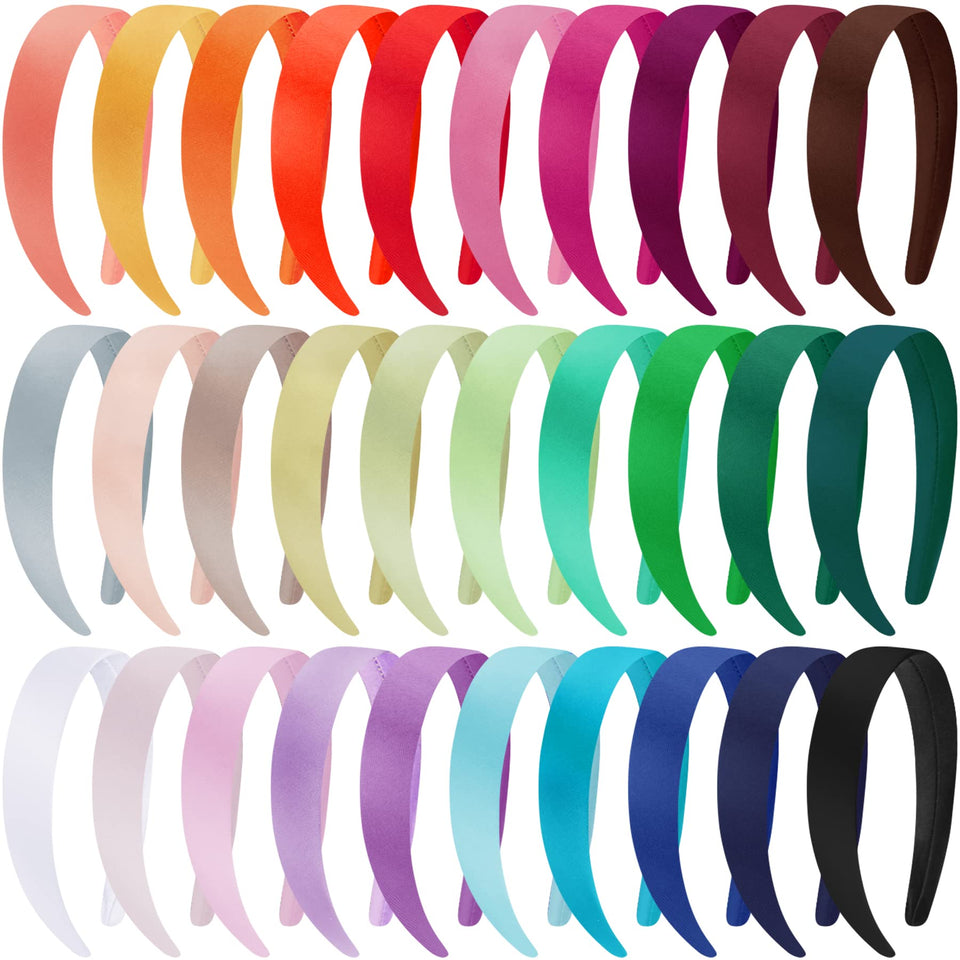 Duufin front pack display showing 30 colored headbands and easy outfit matching