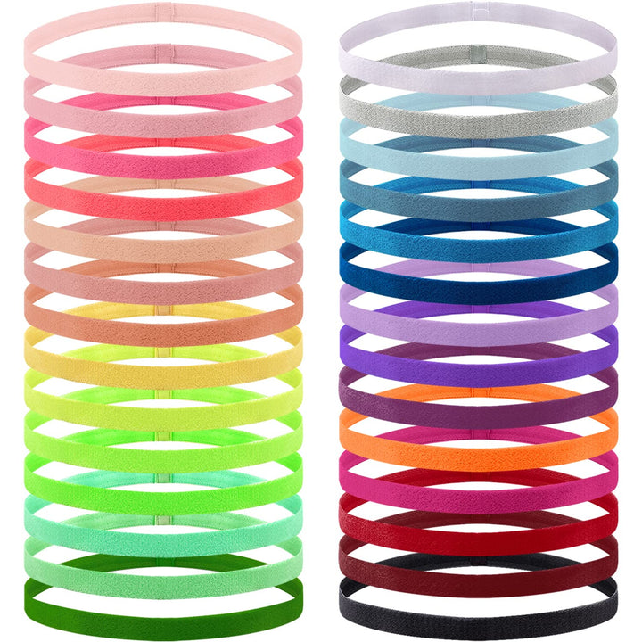 Duufin front packaging showing 28 colorful headbands and variety benefit
