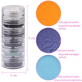 Duufin pigment close-up showing pearlescent powder texture and fine reflective shimmer
