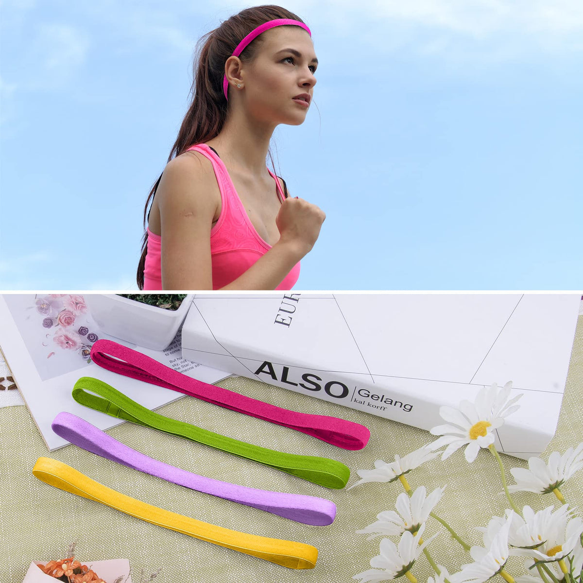 Duufin headband beside ruler showing 1 cm width and sizing clarity
