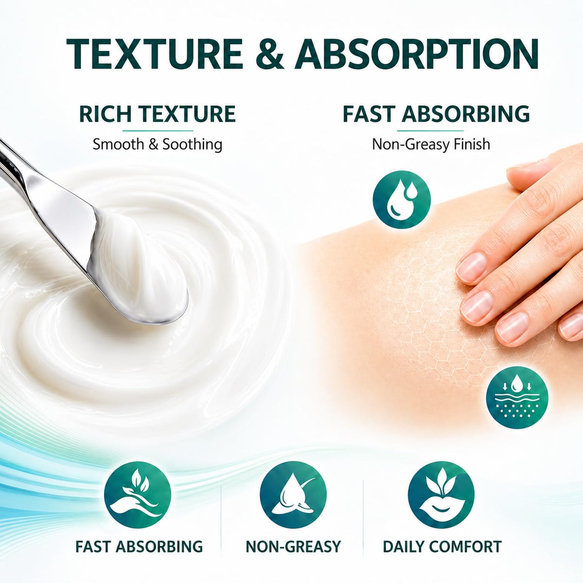 Applying DVO magnesium cream to legs for targeted relief and post-workout comfort