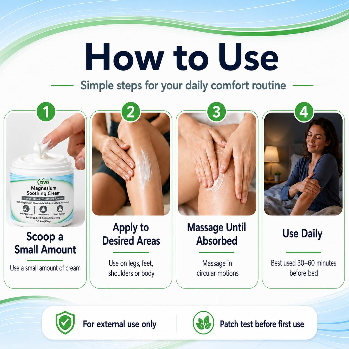 Natural ingredients beside DVO cream illustrating botanical support and skin nourishment