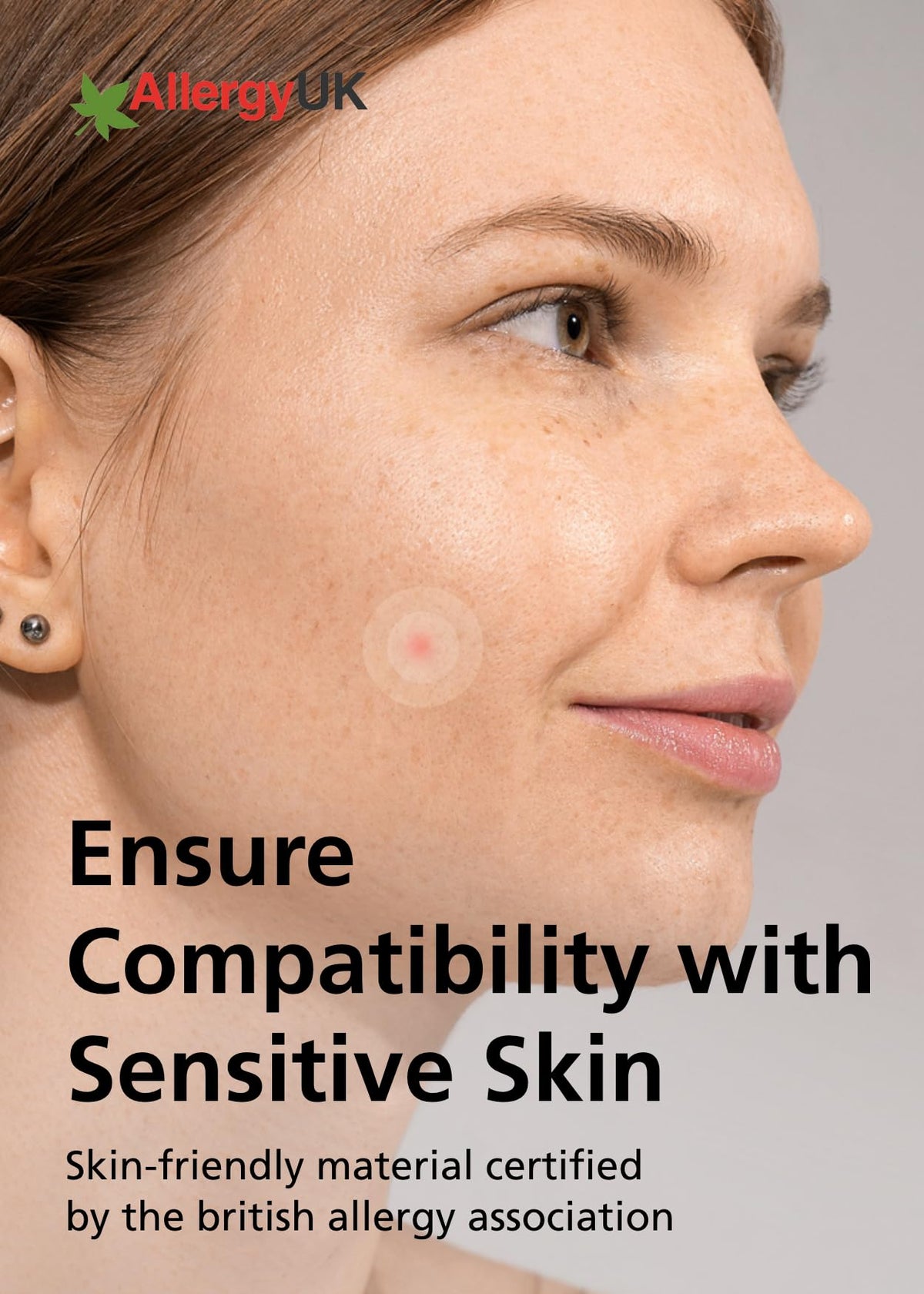 DWEasyDerm patch next to coin showing size and travel-friendly benefit