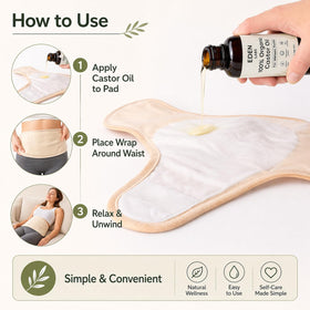 DXWXH Eden Labs 116ml bottle of castor oil included for multiple application sessions