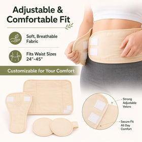 DXWXH Eden Labs wrap in use while seated offering hands-free comfort during relaxation