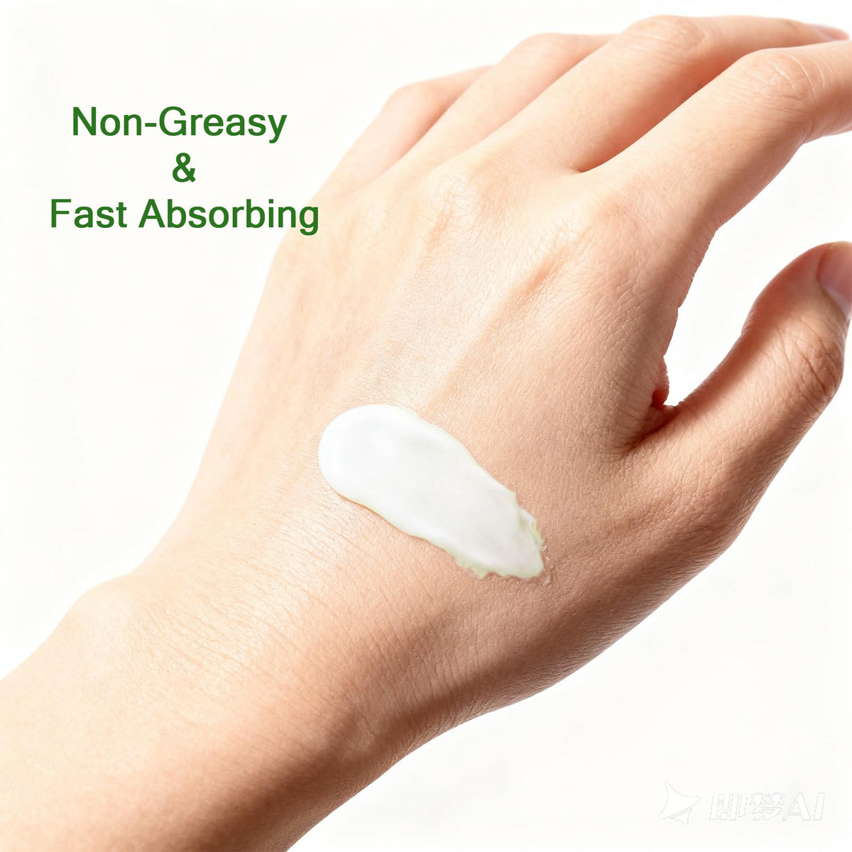 DYALE cream texture close-up demonstrating fast absorption benefit
