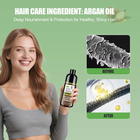 DYEING 221 BC argan oil ingredient shot highlighting nourishment benefit