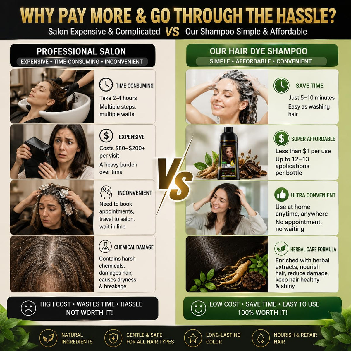 Dyelorapop ingredient panel close-up highlighting herbal extracts and benefits