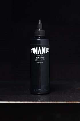Before and after blackout sleeve with Dynamic Color BLKout showing even coverage benefit