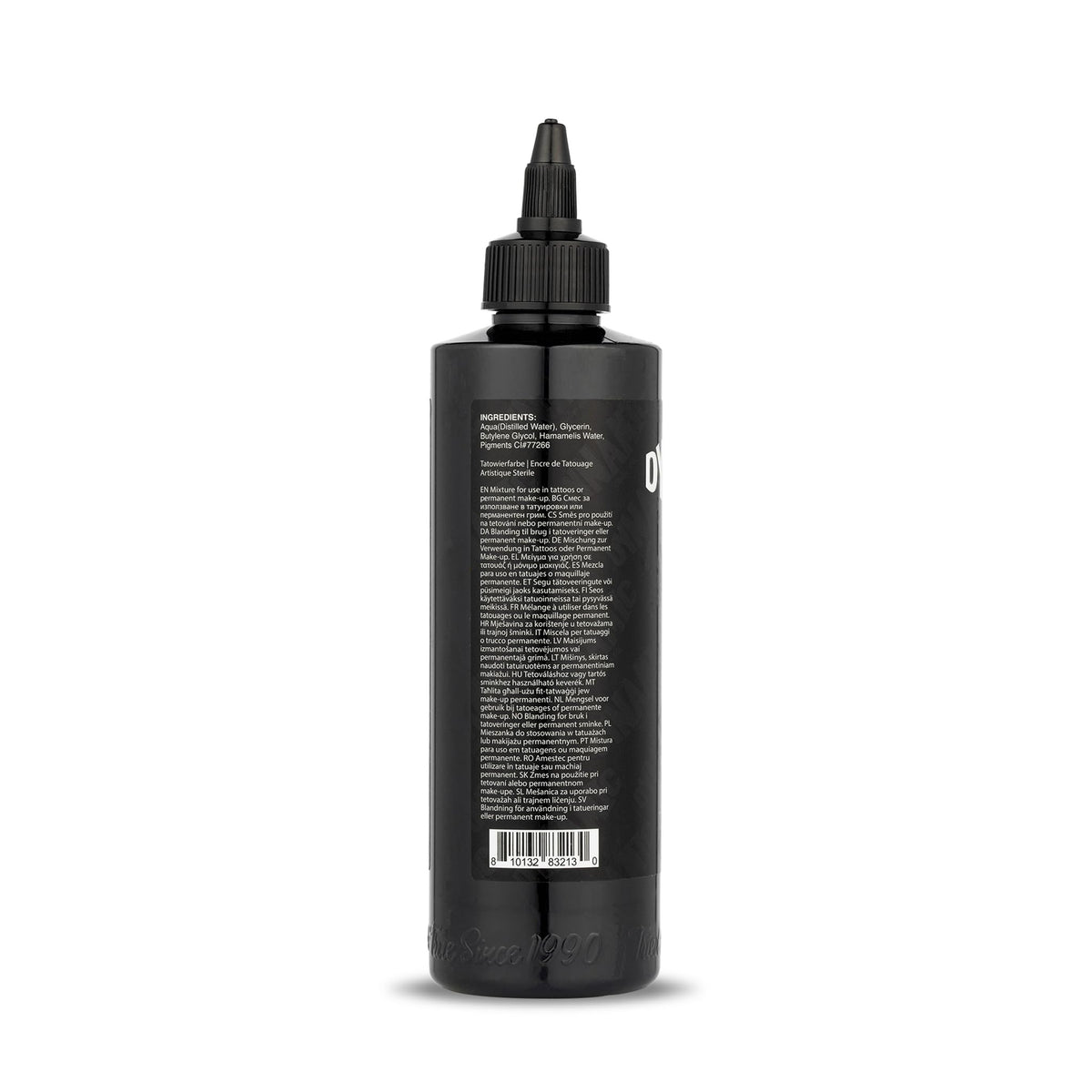 Dynamic Color BLKout label detail highlighting REACH compliance and ingredient transparency