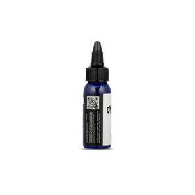 Dynamic Color blue ink pour close-up showing smooth texture and consistent flow