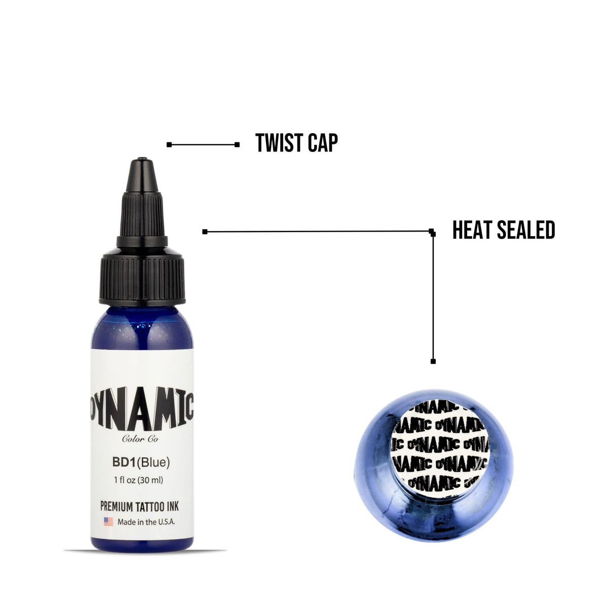 Dynamic Color ink applied by needle in studio demonstrating predictable saturation