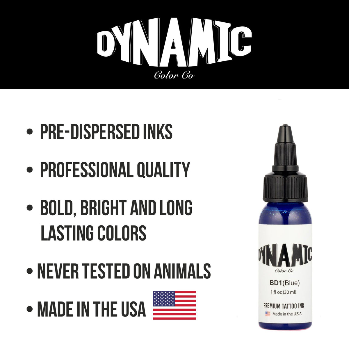 Dynamic Color 1 oz bottle next to common objects showing compact professional size