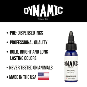 Dynamic Color 1 oz bottle next to common objects showing compact professional size