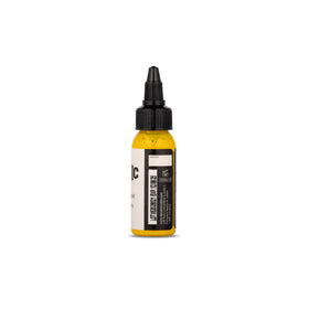 Dynamic Color Canary Yellow label close-up highlighting lot number and traceability