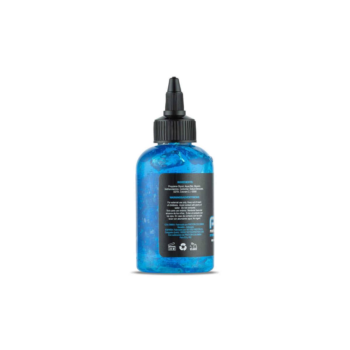 Dynamic Color Co Proton applied to skin during stencil transfer for crisp lines benefit