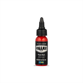 Dynamic Color Co pure red front bottle showing brand and clear red pigment, professional choice