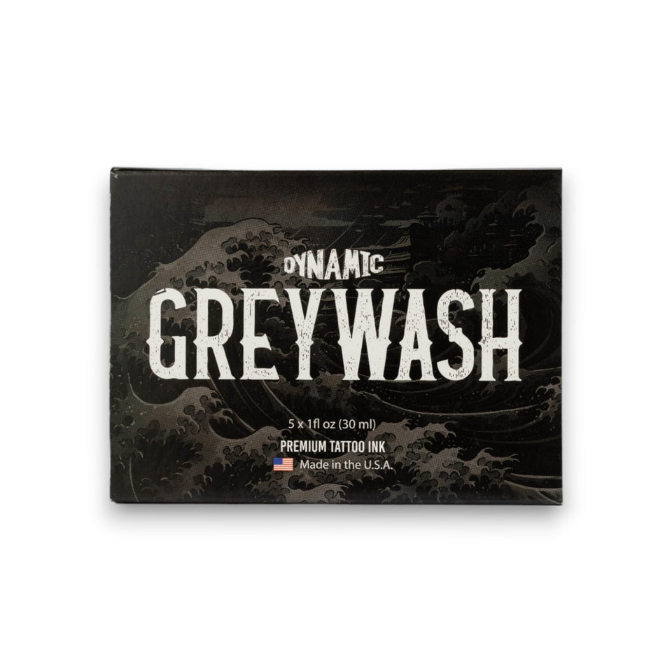 Dynamic Color front packaging showing professional greywash set benefits