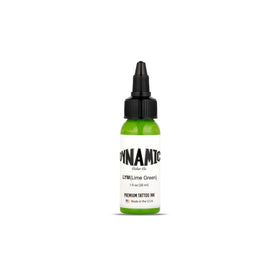Dynamic Color Lime Green front label showing brand and color for easy identification