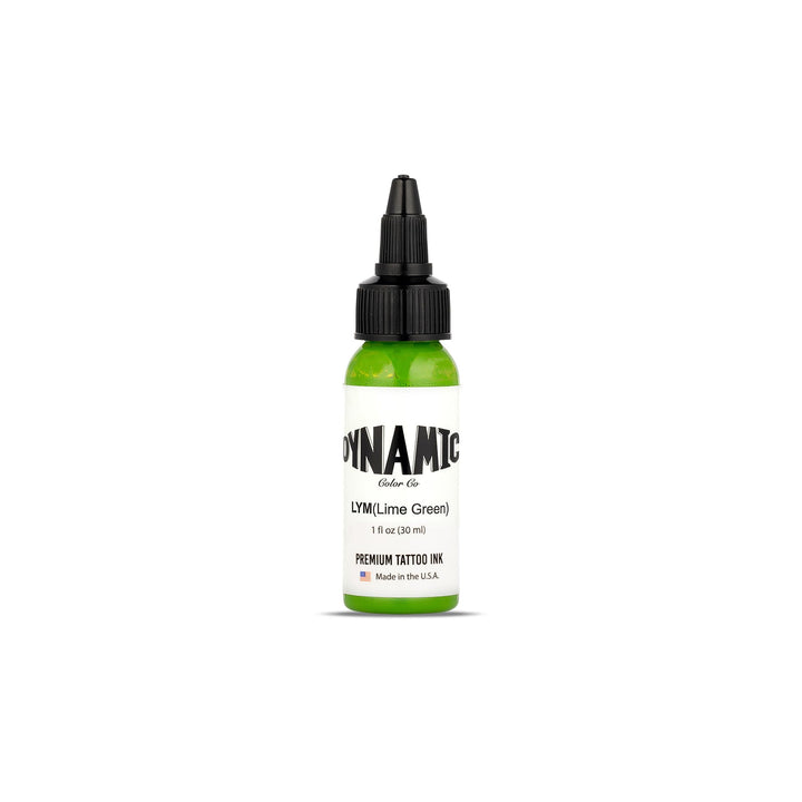 Dynamic Color Lime Green front label showing brand and color for easy identification