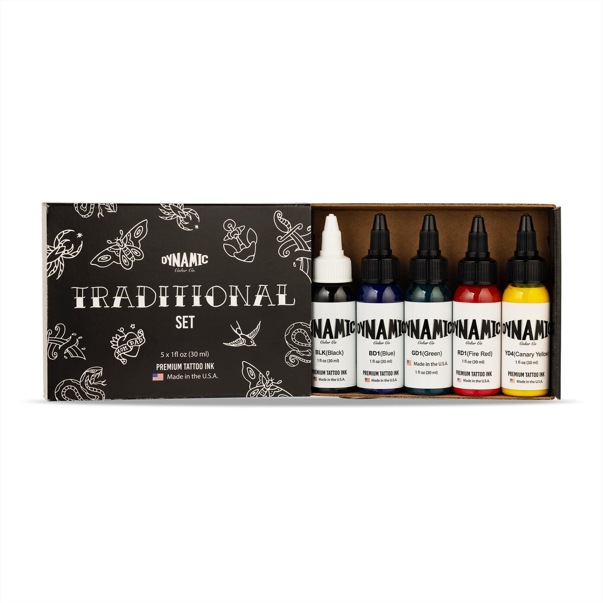 Dynamic Color front packaging showing five 1 oz bottles and brand reliability