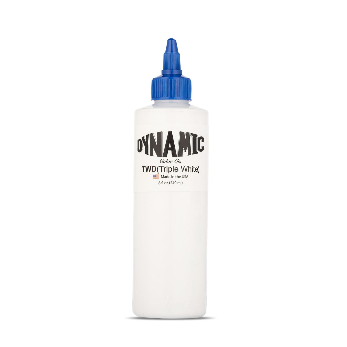 Dynamic Color bottle front label showing product and lot number, clear traceability benefit