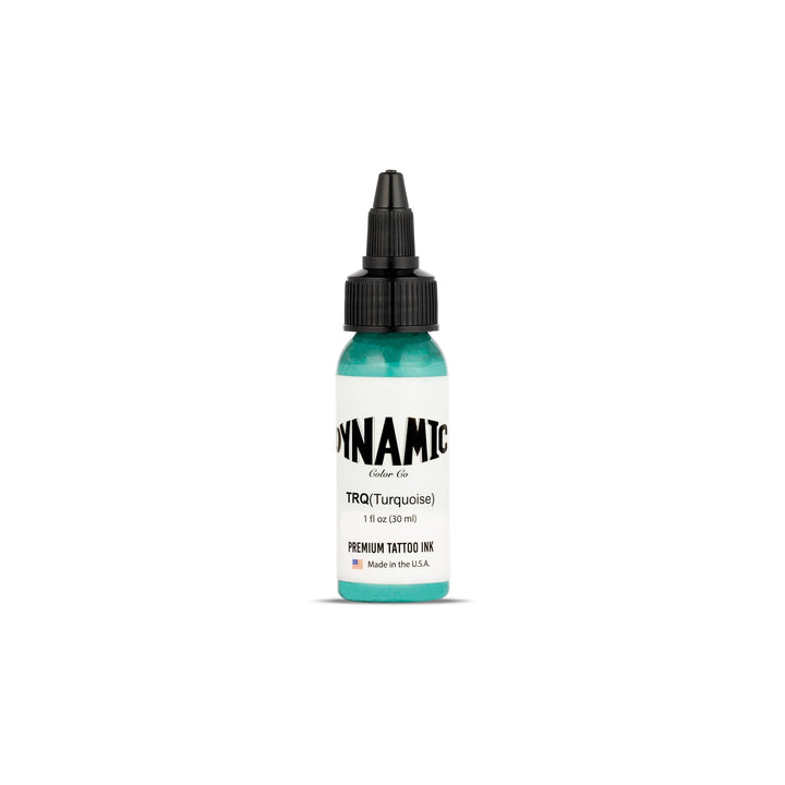 Dynamic Color Co turquoise front bottle showing clean packaging and reliable pigment