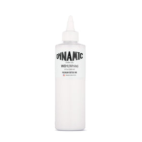 Dynamic Color white bottle front view showing label and 8 oz capacity benefit