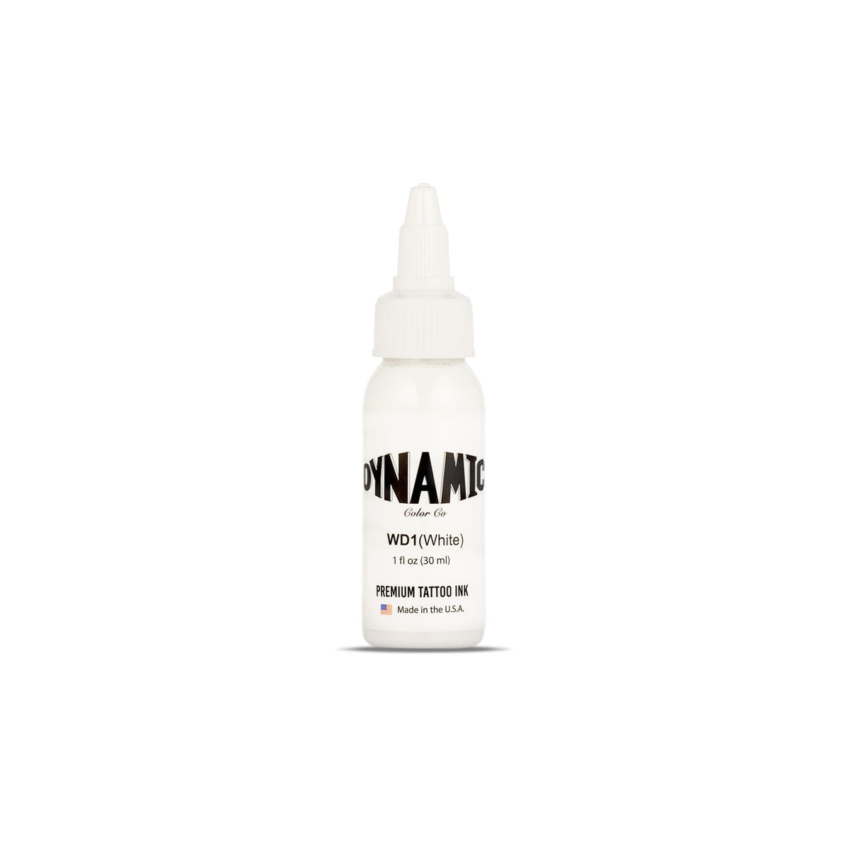 Dynamic Color White front packaging showing bottle and branding for reliable studio use