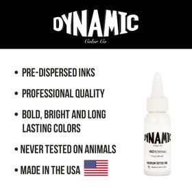 Dynamic Color White label and lot number displayed for U.S. made traceability