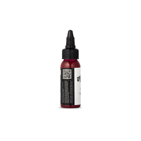 Dynamic Color rich wine red ink pouring to show smooth texture and saturation