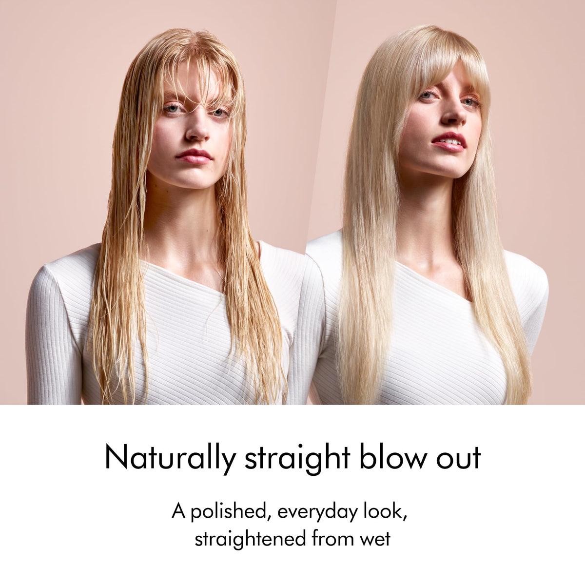 Dyson Airstrait arms locked together, offering secure pre-dry root volume