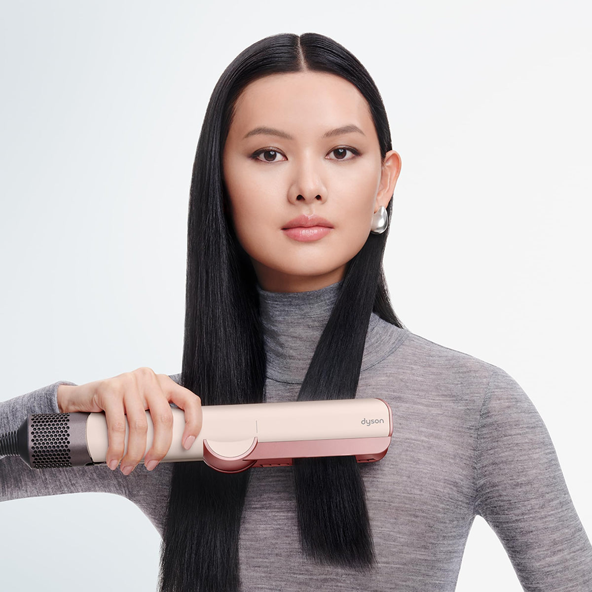 Dyson Airstrait LCD display and controls, enabling precise styling feedback
