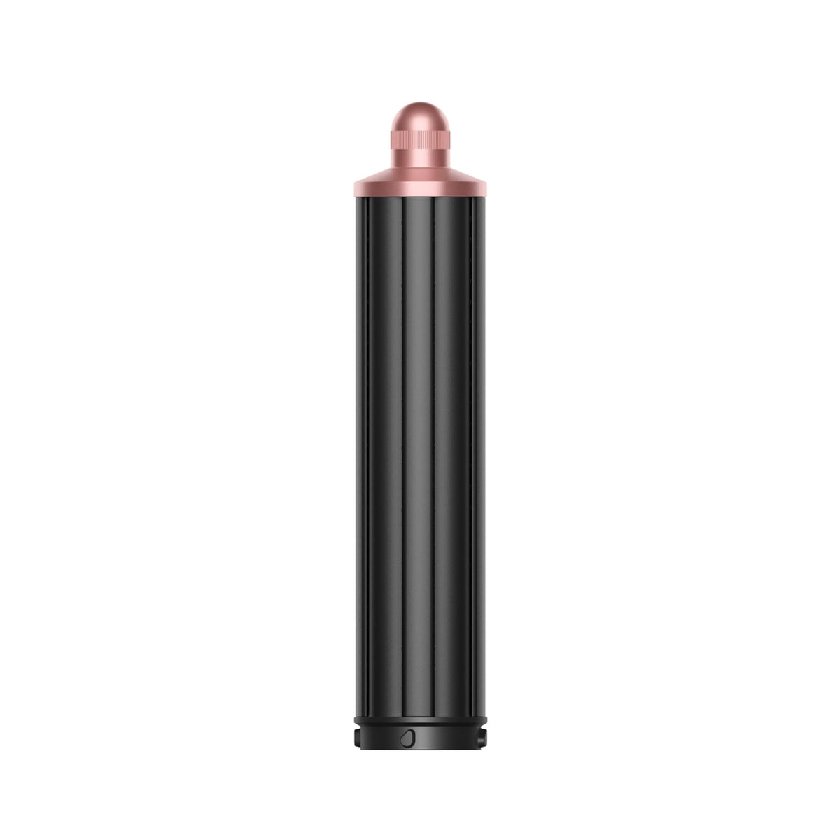 Dyson Airwrap long barrel front view showing sleek black rosé finish and easy attachment