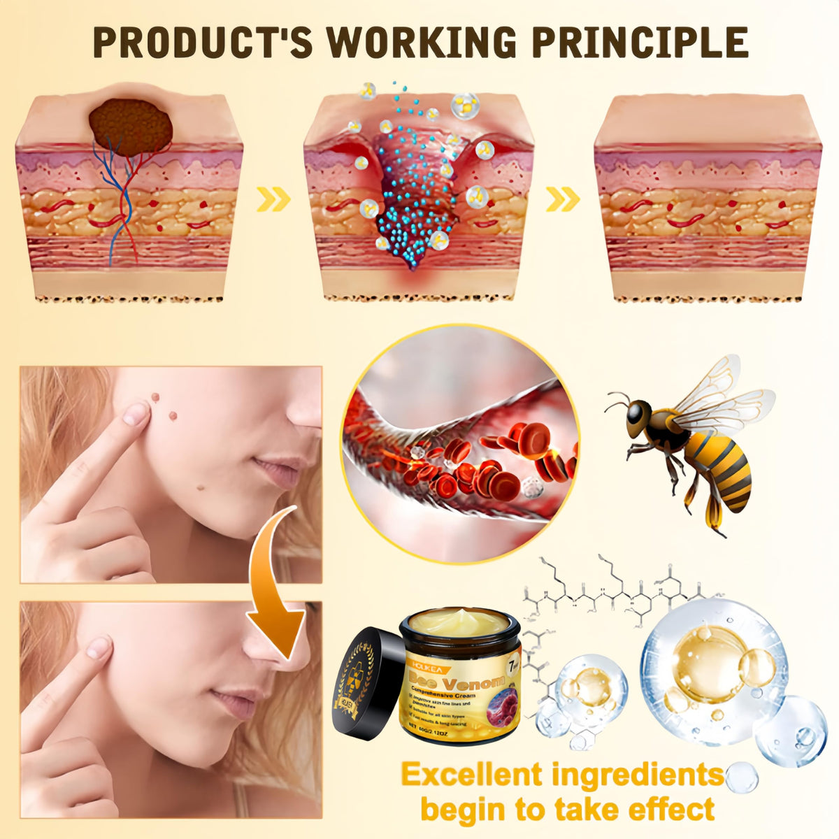 DZCKTFYGRT close-up of cream texture highlighting smooth consistency