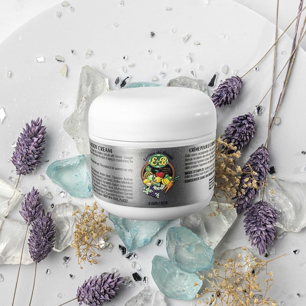 E de B cream texture close-up highlighting smooth, hydrating finish