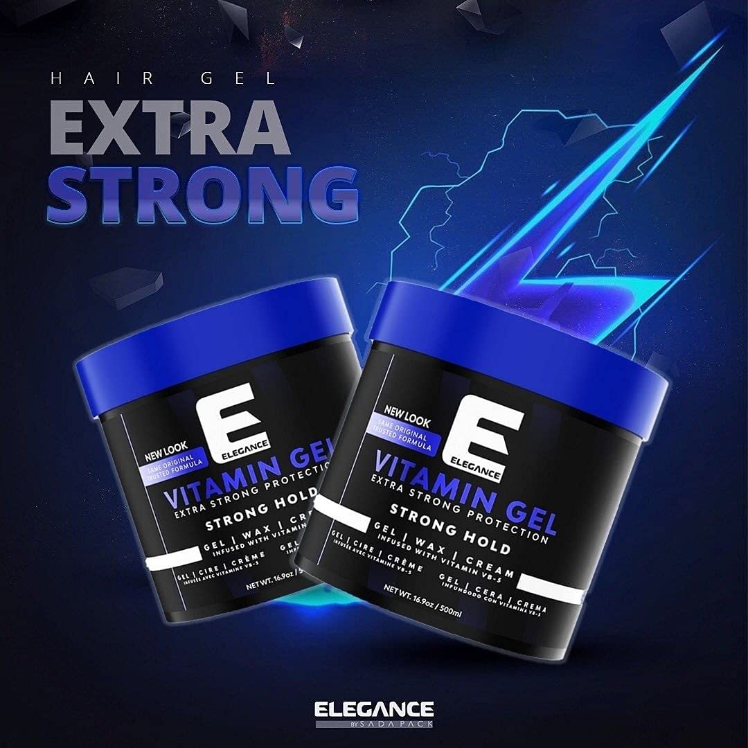 E Elegance gel on hands ready to apply for easy styling