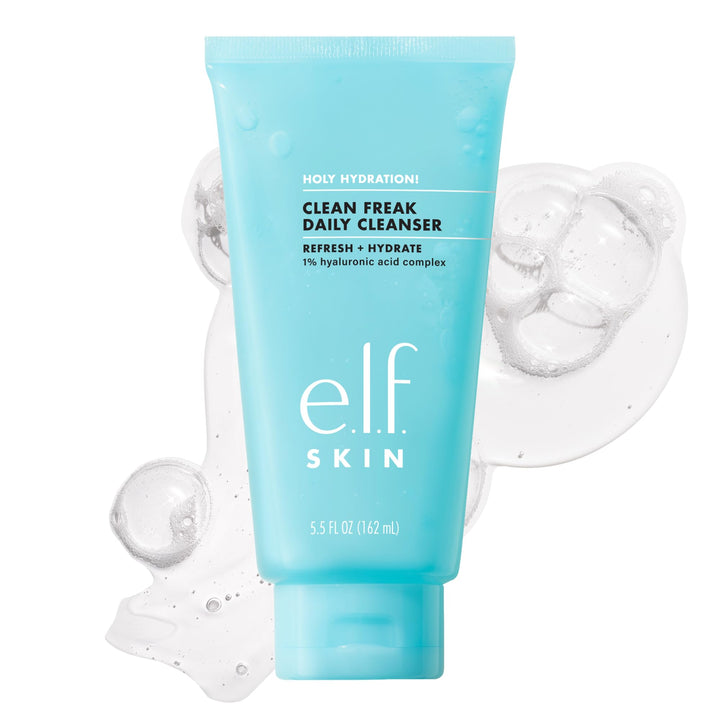 e.l.f. front packaging showing bottle and branding, highlights clean design and ease