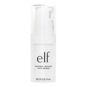 e.l.f. mineral primer front packaging showing tube and brand, highlights smooth base