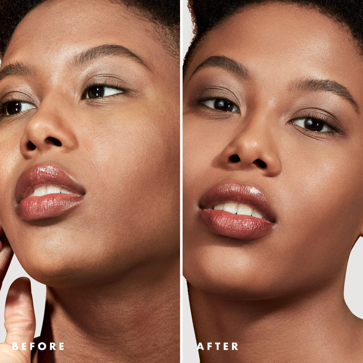 e.l.f. mineral primer swatch on skin, evens texture and preps makeup smoothly