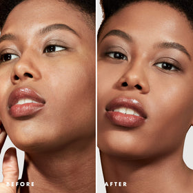 e.l.f. mineral primer swatch on skin, evens texture and preps makeup smoothly