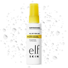 e.l.f. front packaging showing SPF 45 protection and clear finish