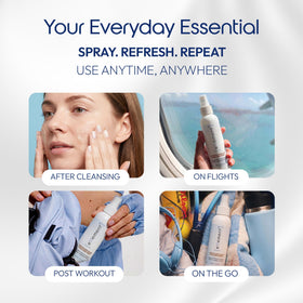e11ement texture droplet on hand showing lightweight, non-sticky formula