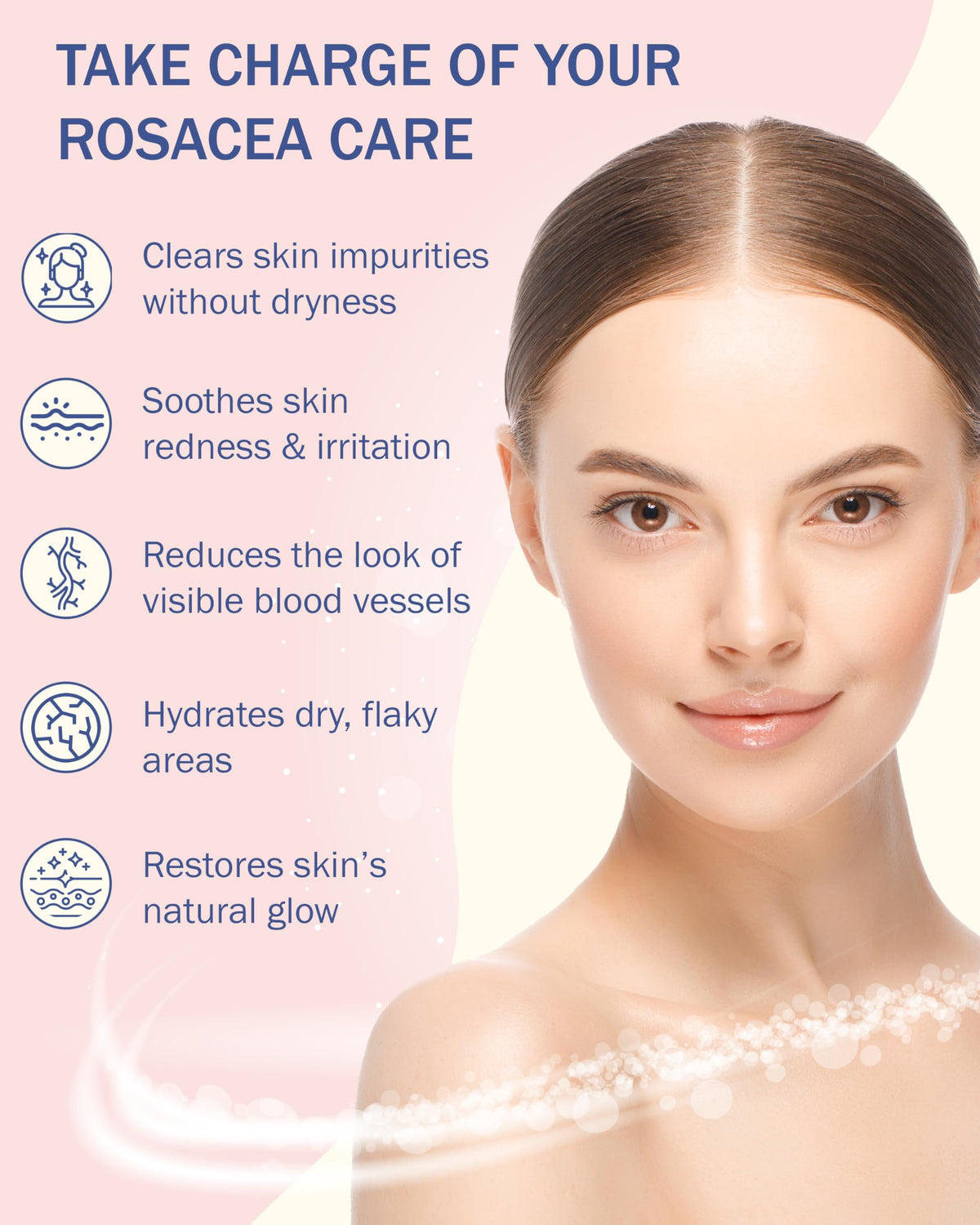 e70 bottle label detail highlighting ingredients and calming claims benefit