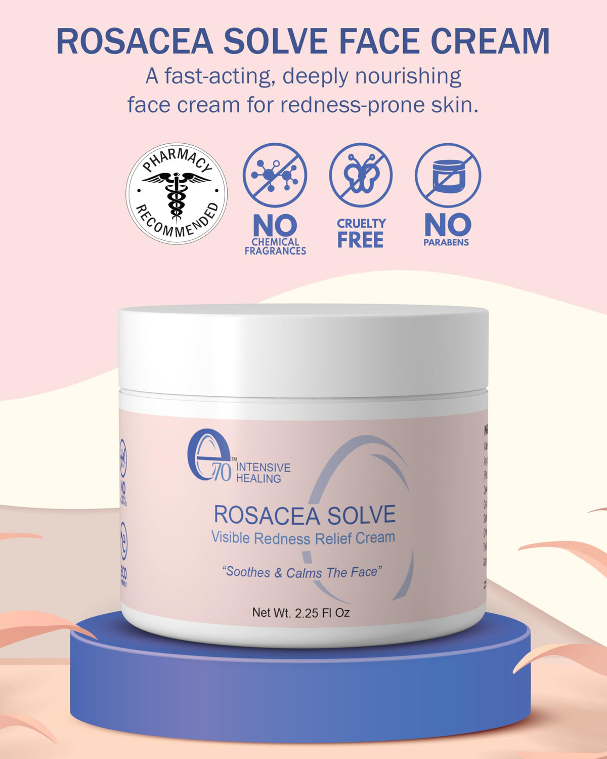 e70 cream texture closeup demonstrating lightweight, non-greasy moisturizer feel