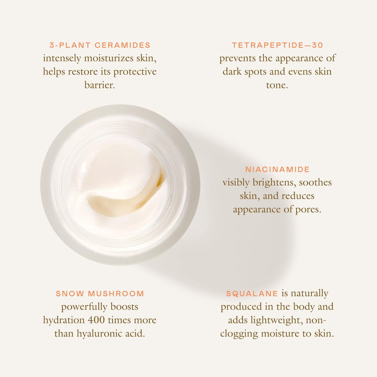 EADEM Cloud Cushion label close-up displaying ingredient list and dermatologist-tested benefit